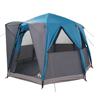 vidaXL Cabin Tent with Roof Blue and Grey 320 x 320 x 203 cm