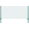 vidaXL Wire Mesh Fence with Posts Steel 25x0.75 m Green