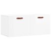 vidaXL Wall Cabinet High Gloss White 80x36.5x35 cm Engineered Wood
