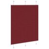 vidaXL Pleated Blind Bordeaux Red 105x100 cm Fabric Width 104.4 cm Polyester