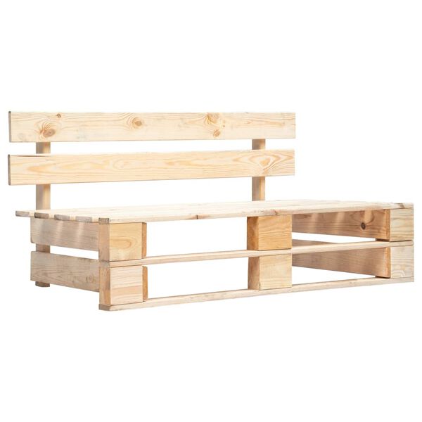 vidaXL Garden Pallet Bench Wood