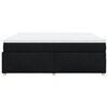 vidaXL Box Spring Bed with Mattress Black 180x200 cm Fabric