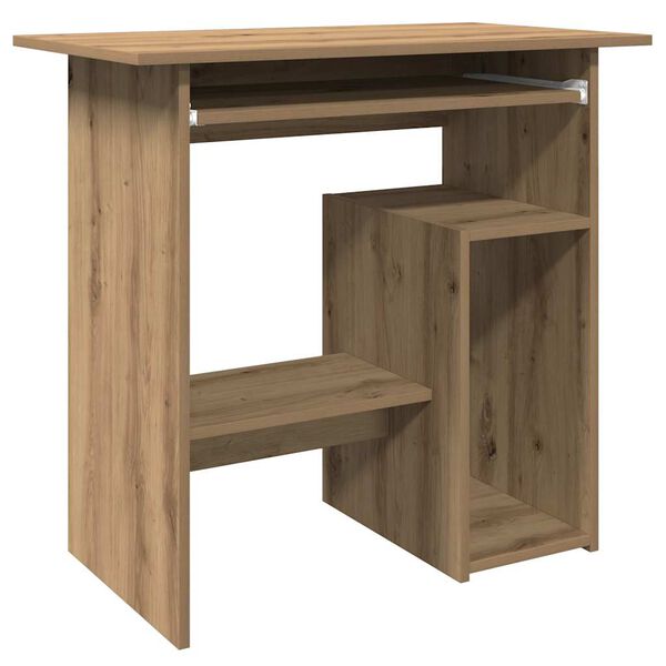 vidaXL Desk Artisan Oak 80x45x74 cm Engineered Wood