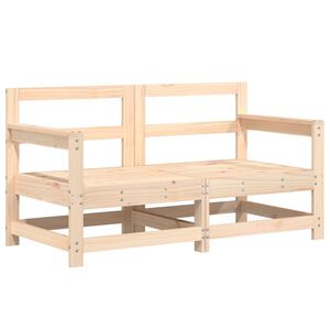 vidaXL Garden Corner Sofas 2 pcs Solid Wood Pine