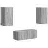 vidaXL TV Cabinet Set 6 pcs Grey Sonoma Engineered Wood