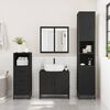 vidaXL Bathroom Cabinet Black 35x37.5x100 cm Engineered Wood