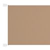 vidaXL Vertical Awning Taupe 140x420 cm Oxford Fabric