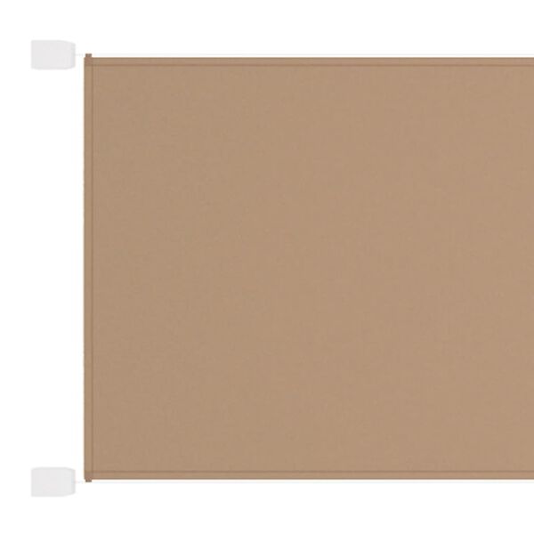 vidaXL Vertical Awning Taupe 140x420 cm Oxford Fabric