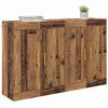 vidaXL Wall-mounted Cabinet 2 pcs Old Wood 69.5 x 34 x 90 cm