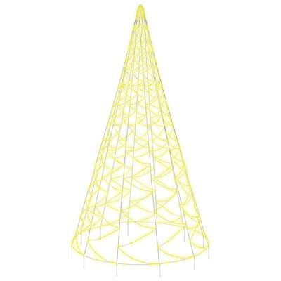 vidaXL Christmas Tree on Flagpole Warm White 3000 LEDs 800 cm