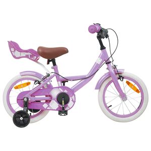 vidaXL Kids Bike 12 Inches for 2-4 Years Old Purple