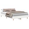 vidaXL Bed Frame No Mattress White 135x190 cm Double Engineered Wood