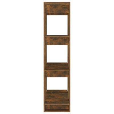 vidaXL Book Cabinet/Room Divider Smoked Oak 80x30x123.5 cm
