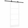 vidaXL Sliding Door ORKDAL 93 x 211 cm Solid Pine Wood and Glass
