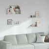 vidaXL Wall Shelf 4 pcs White Marble 80 x 9 x 3 cm Engineered Wood