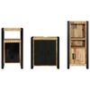 vidaXL Bathroom Furniture Set with Shelf 3 pcs Brown Solid Mango Wood