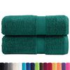 vidaXL Premium Wash Towels SOLUND 2 pcs Green 30x30 cm 600 gsm