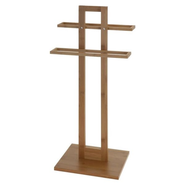 Bathroom Solutions Towel Holder Bamboo 38x32.5x70 cm