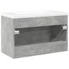 vidaXL 2 Piece Bathroom Furniture Set Concrete Grey Engineered Wood