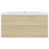 vidaXL Sink Cabinet with Built-in Basin Sonoma Oak Engineered Wood