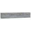 vidaXL Wall Cabinets 2 pcs Grey Sonoma 100x36,5x35 cm Engineered Wood
