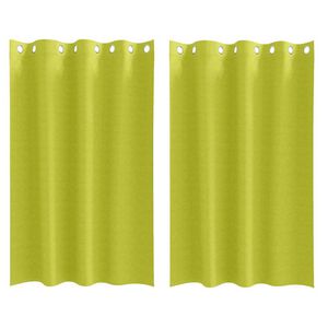 vidaXL Blackout Curtains with Rings 2 pcs Green 175 x 140 cm Polyester