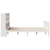 vidaXL Bookcase Bed without Mattress White 120x200 cm Solid Wood Pine