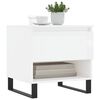 vidaXL Coffee Tables 2 pcs High Gloss White 50x46x50 cm Engineered Wood