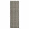 vidaXL Garden Storage Cabinet Grey 59x40x180 cm Poly Rattan