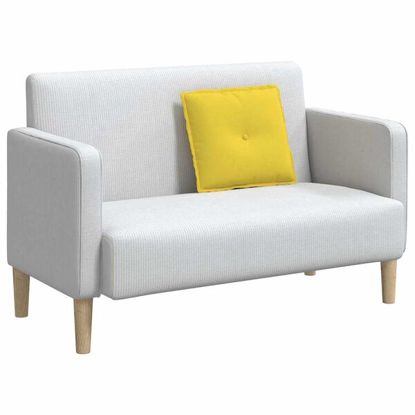 vidaXL Back Pillow Light Yellow 50 x 19 x 45 cm Fabric