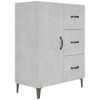 vidaXL Sideboard Concrete Grey 69,5x34x90 cm Engineered Wood