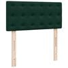 vidaXL Box Spring Bed with Mattress Dark Green 90x190 cm Velvet
