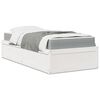 vidaXL Bed with Mattress White 90x190 cm Single Solid Wood Pine