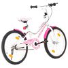vidaXL Kids Bike 20 inch Pink and White