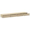 vidaXL Bed Drawers Sonoma Oak 180 x 36.5 x 16.5 cm Engineered Wood