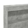 vidaXL Storage Headboard Concrete Grey 200 cm Engineered Wood
