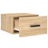 vidaXL Wall-mounted Bedside Cabinet Sonoma Oak 35x35x20 cm