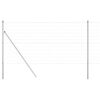 vidaXL Euro Fence Ground Fix 25 x 1 m Galvanised Steel Silver Mesh