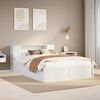 vidaXL Bed Frame without Mattress White 160x200 cm Solid Wood Pine
