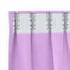 vidaXL Blackout Curtains with Rings 2 pcs Purple 140 x 140 cm