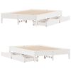 vidaXL Bed Frame without Mattress White 160x200 cm Solid Wood Pine