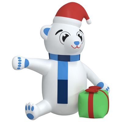 vidaXL Christmas Inflatable Teddy Bear LED 240 cm