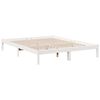 vidaXL Extra Long Bed Frame without Mattress White 160x210 cm Solid Wood Pine