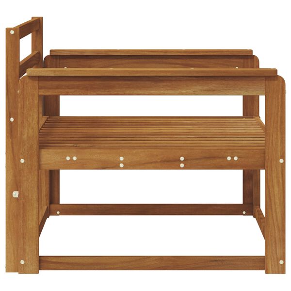 vidaXL Outdoor Middle Sofa Solid Acacia Wood Natural