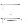 vidaXL Retractable Awning Manual Multicolour 400 x 350 cm Fabric