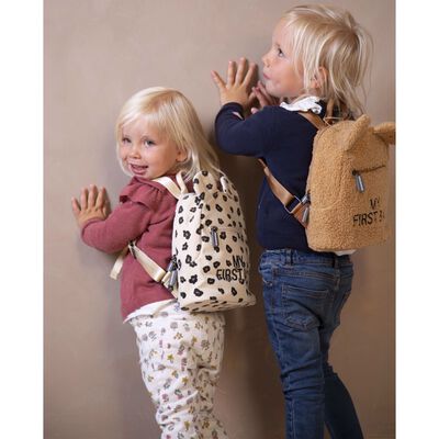 CHILDHOME Kids Backpack My First Bag Canvas Leopard