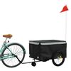 vidaXL Bike Trailer Black and Grey 45 kg Iron