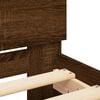 vidaXL Bed Frame with LED without Mattress Brown Oak 160x200 cm