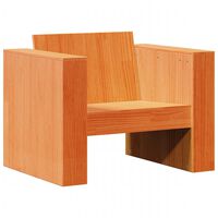vidaXL Garden Sofa Wax Brown 79x60x62 cm Solid Wood Pine