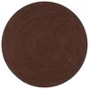 vidaXL Handmade Rug Jute Round 150 cm Brown
